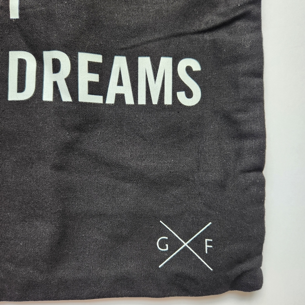 Gentle Fawn Black White Tote Bag Drinks And Dreams Graphic Book Bag Academia - Picture 4 of 7